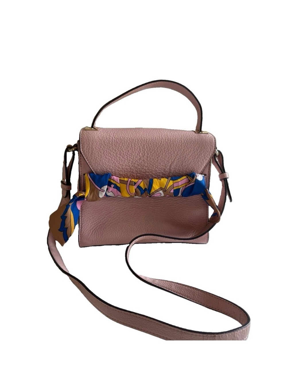 Sam Edelman Leather Satchel Crossbody • Pink Blush • Adjustable Strap